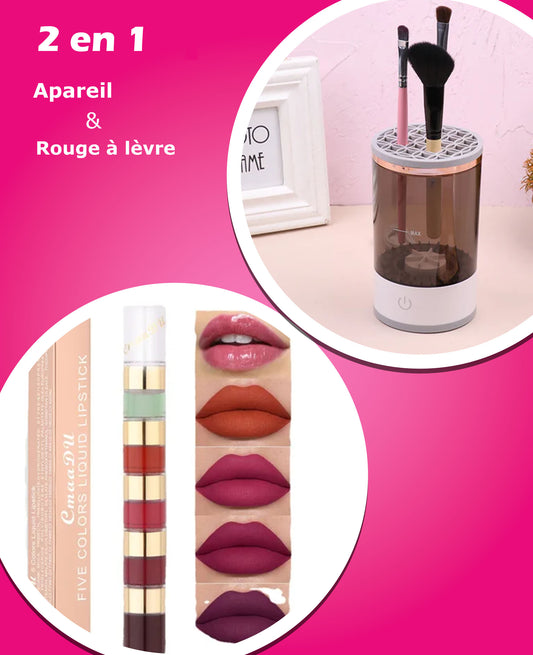 Lot : Rouge à lèvre et Appareil de nettoyage